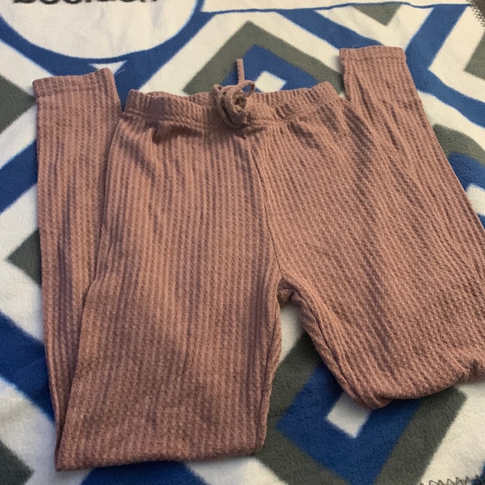 Shein waffle pajama pants